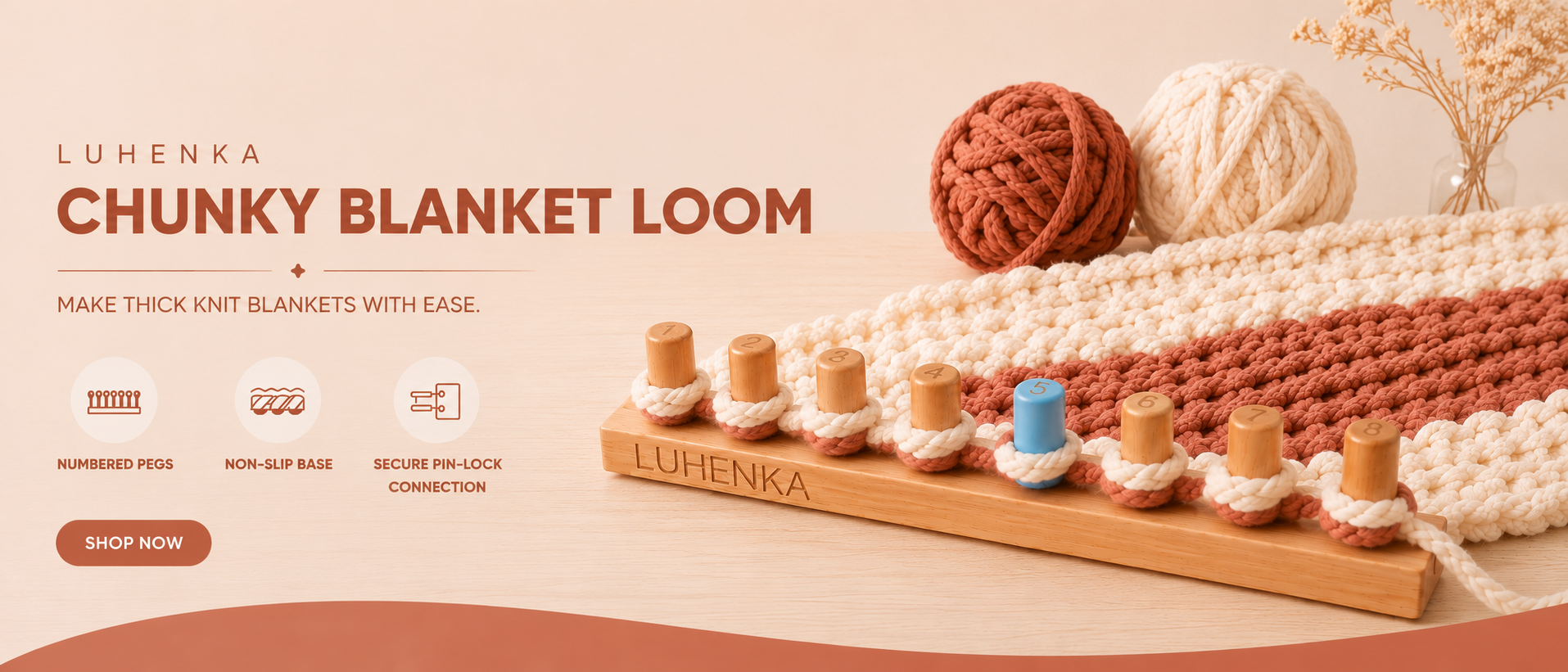 Luhenka Chunky Blanket Loom banner